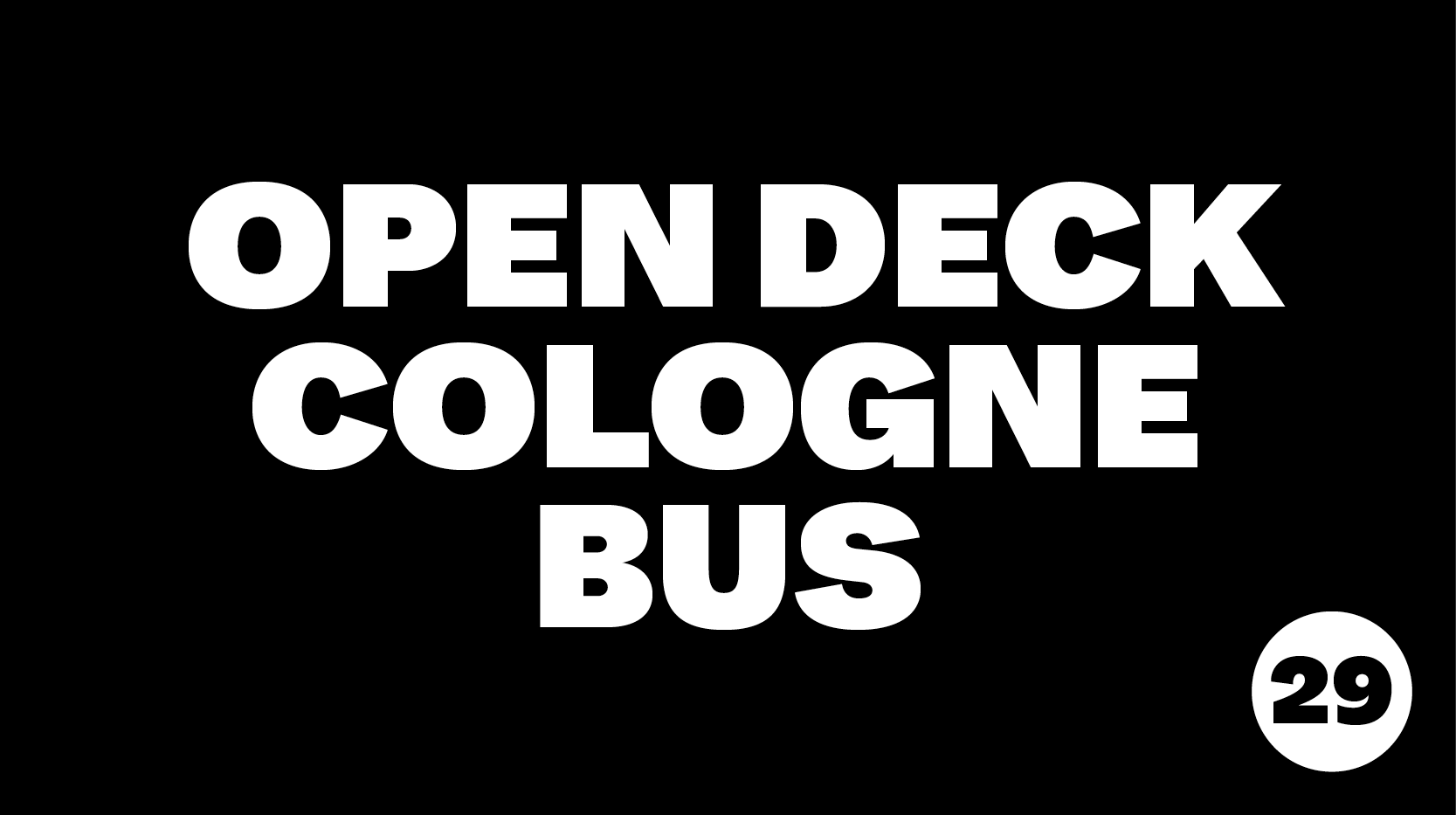 Open Deck Cologne Bus