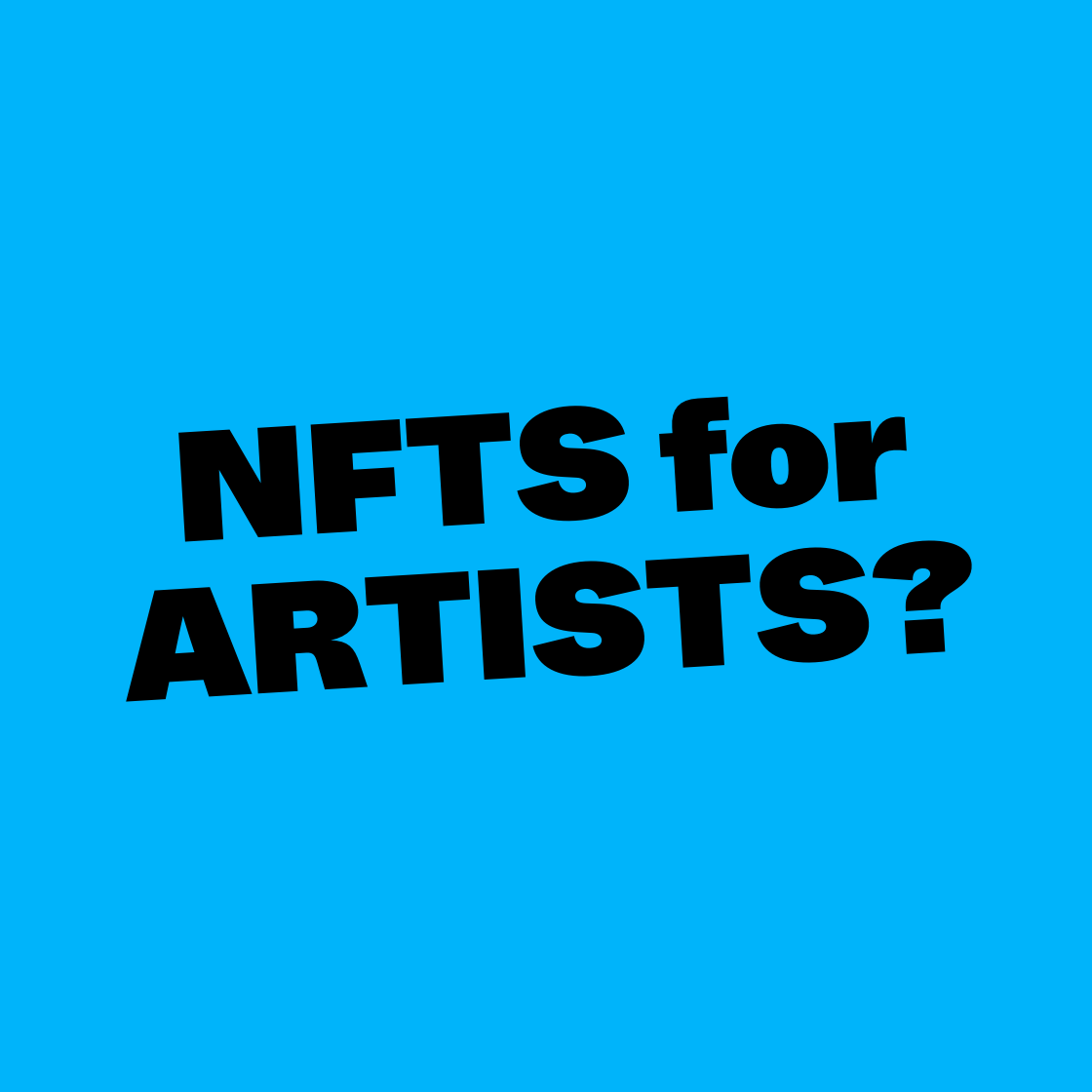 NFTS for ARTISTS?